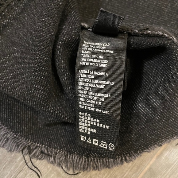 NWT FREE PEOPLE sulphor black skirt size 24 - Picture 9 of 10